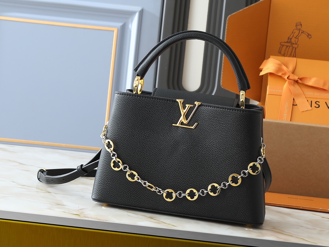 LV Classic Handbag Monogram Canvas Adjustable Strap Business Casual High